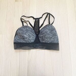 BUY 1 GET 1 FREE Victorias Secret medium gray sports bra Racerback Strappy mesh